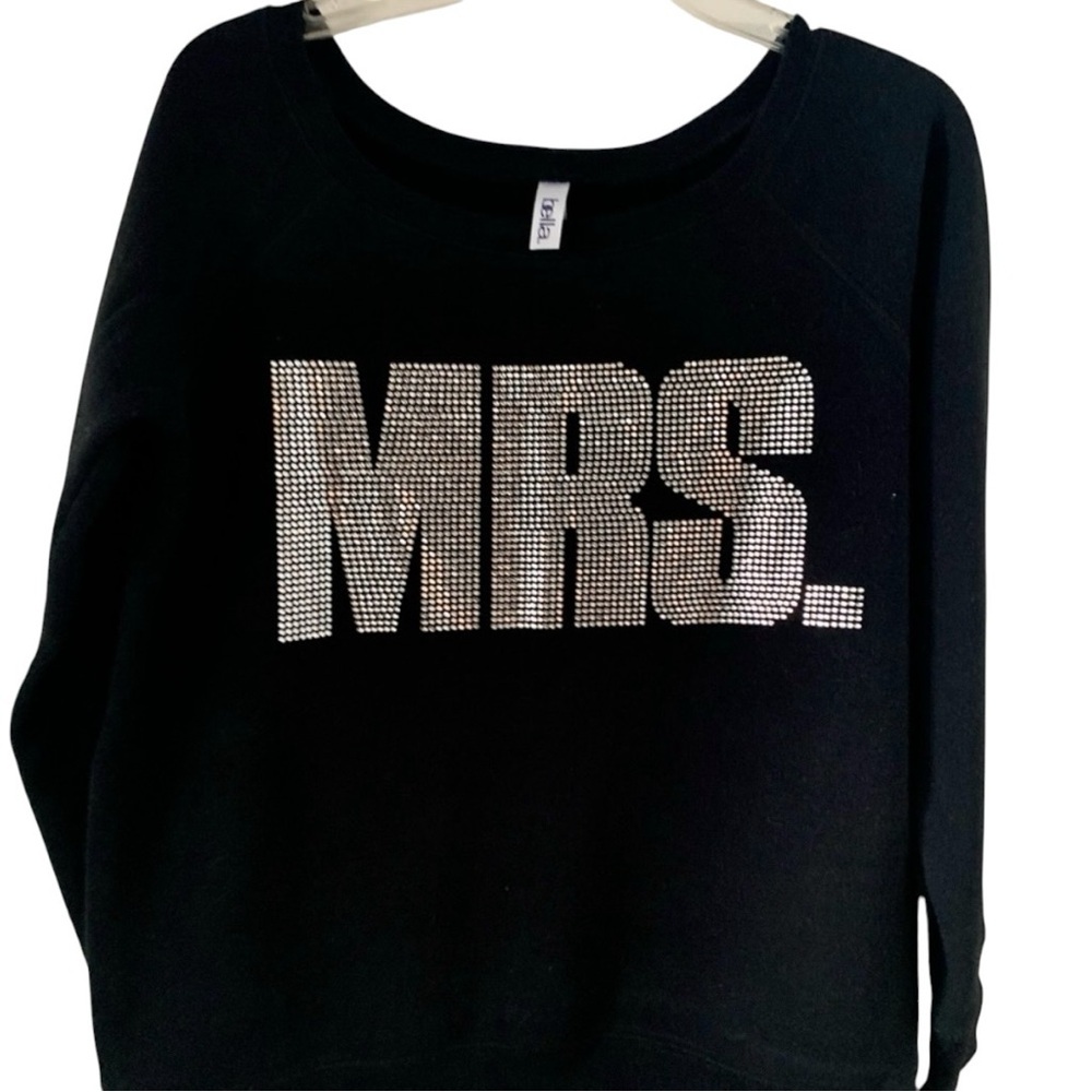 Bella Women’s Sweatshirt  Long Sleeve Black Size XL